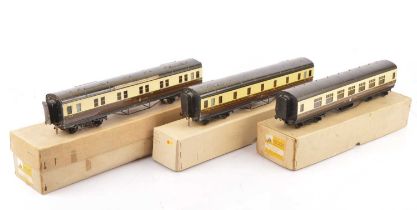 Exley for Bassett-Lowke GWR chocolate and cream Main Line Coaches (3),