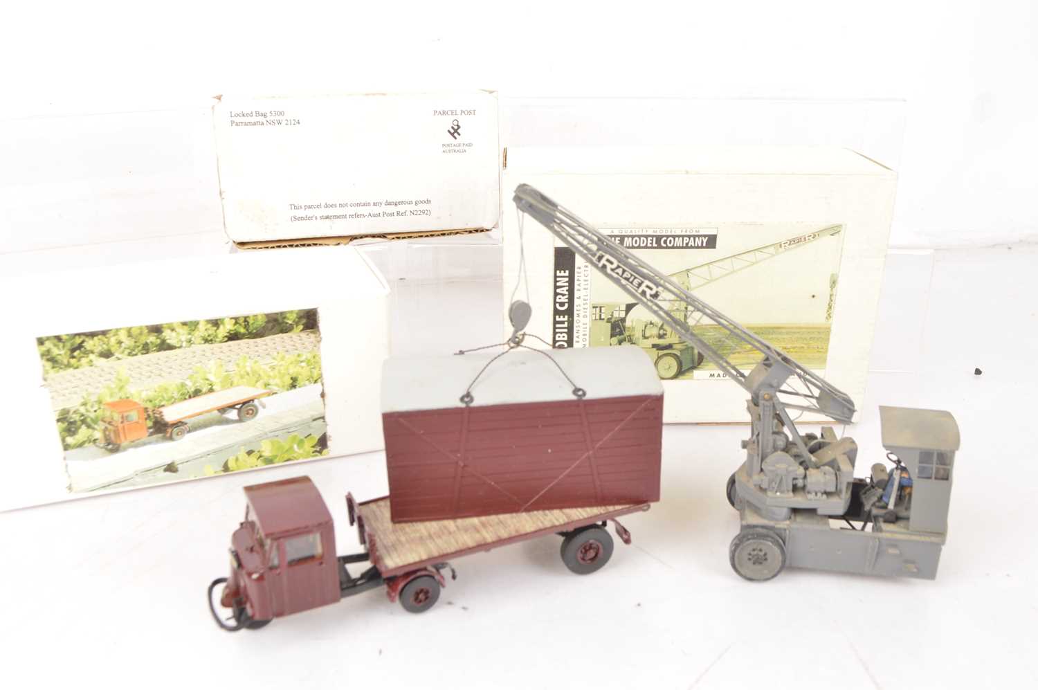 V The Model Company New Zealand 0 Gauge kitbuilt Mobile Crane Bygone ...