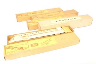 Large quantity of CCW and Westdale unmade 0 Gauge Coach Kits (12),