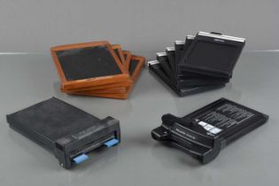 Ten Fidelity Elite 4x5 film holders,