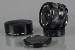 A Canon FD 35mm f/3.5 Lens,