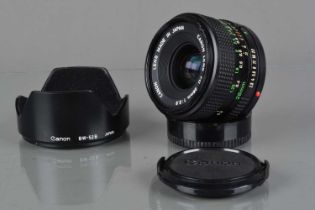 A Canon FD 28mm f/2.8 Lens