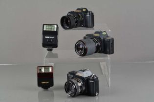 Three Canon T SLR Cameras,