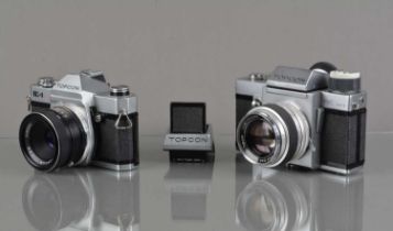 Two Topcon SLR Cameras,