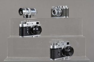 Three Zorki 35mm Cameras,