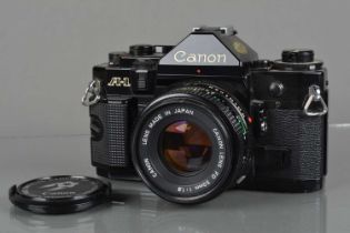 A Canon A-1 SLR Camera,