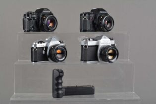 Four Pentax SLR Cameras,