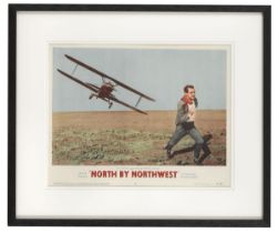 North by Northwest (1959) . Original US lobby card number 2. . Unframed: 11 x 14 in. (28 x 36 cm).