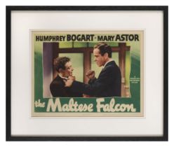 The Maltese Falcon (1941) . Original US lobby card . Unframed: 11 x 14 in. (28 x 36 cm). . Framed: