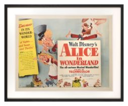 Alice in Wonderland (1951) . Original US poster, style A. . Unframed: 22 x 28 in. (56 x 71 cm).