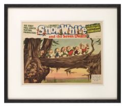 Snow White and the Seven Dwarfs (1937) . Original US lobby card. . Unframed: 11 x 14 in. (28 x 36