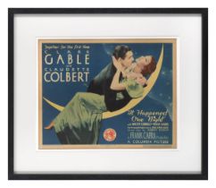 It Happened One Night (1934) . Original US title card . . Unframed: 11 x 14 in. (28 x 36 cm).