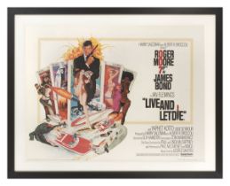 Live and Let Die (1973) . Original British poster . Artist: Robert E. McGinnis (b.1926). . Unframed: