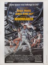 Moonraker (1979) . Original US poster . Artist: Dan Gouzee (b.1943). . Unframed: 40 x 30 in. (102