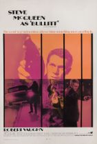 Bullitt (1968) . Original US poster, international style. . Unframed: 41 x 27 in. (104 x 69 cm). .