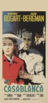 Casablanca (1942) . Original Italian poster, re-release 1962 . Artist: Silvano (Nano) Campeggi (
