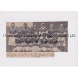 CHELSEA AUTOGRAPHS 1956/7 B/W magazine team group signed by all 11 players. Generally good