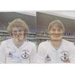 GARY MABBUTT / GLENN HODDLE / AUTOGRAPHS Two individually signed colour 8" X 6" promo cards. Very