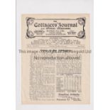 FULHAM V CRYSTAL PALACE 1924 Single sheet programme for the London Combination match at Fulham 18/