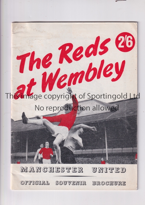 MANCHESTER UNITED The Red at Wembley official brochure for the 1963 FA Cup Final v Leicester City.