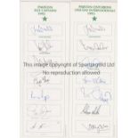 PAKISTAN CRICKET AUTOGRAPHS Twenty five autographs: Pakistan Test Captains including signed by Hanif