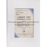 CARDIFF CITY Lets Talk About series, late 1940's. Series 1 No. 14. Good