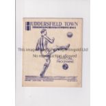 1937 FA CUP SEMI-FINAL AT HUDDERSFIELD Programme for Sunderland v Millwall. Good