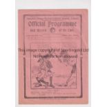 TOTTENHAM HOTSPUR Programme for the home League match v Sheffield United 19/11/1927, slightly