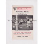 DUNFERMLINE ATHLETIC / FIRST HOME FLOODLIGHT MATCH Programme for the home Friendly v Sheffield