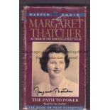 MARGARET THATCHER AUTOGRAPH A set of 4 cassettes, The Path To Power, signed on the cover on the