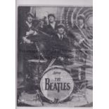 THE BEATLES Complete b/w Official Beatles Fan Club jigsaw produced by Nems Ent. Ltd. Good