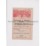 BOURNEMOUTH V SOUTHAMPTON 1946 Programme for the Football Combination match at Bournemouth 14/9/