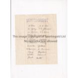 LEYTON ORIENT ORIGINAL AUTOGRAPHS Twenty two original hand signed players autographs c.1948 on