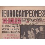 EURO 1964 Three Marca newspapers dated 18th, 21st and 22nd June 1964 featuring the European