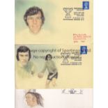 TOTTENHAM HOTSPUR Six hand painted envelopes including handstamps 2 X 1972 UEFA Cup Final, 2 X