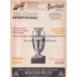 1988 EURO FINAL Die Blaue Munich issue 10 page programme for Netherlands v USSR 25/6/1988. Very