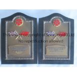 GREAT BRITAIN V USSR 1961 Two 5.5" boxed awards for winning the 4 X 100 metres relay and 4th in