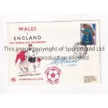 ALF RAMSEY AUTOGRAPH Signed First Day Cover for Wales v England 15/11/1972 in Cardiff. Good