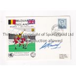 ALF RAMSEY AUTOGRAPH Signed First Day Cover for Belgium v England 25/2/1970 in Brussels. Good