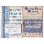 QPR V DERBY COUNTY 1948 FA CUP Official and 32 page pirate programme by Pick for the tie at
