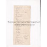 NORWICH CITY ORIGINAL AUTOGRAPHS Twenty two original hand signed players autographs 1948 on paper.