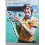 WOLVES AUTOGRAPHS 1960s - 1980s Six 16" X 12" photos each signed by the player featured including