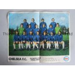 CHELSEA AUTOGRAPHS 1972 Esso issued colour team group poster for 1972 signed by 13 players including