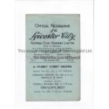 LEICESTER CITY V NEWCASTLE UNITED 1946 Programme for the League match at Leicester 14/12/1946,