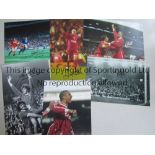 LIVERPOOL AUTOGRAPHS 1950s - 1980s 12" X 8" Six 12" X 8" photos each signed by the player featured