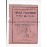 TOTTENHAM HOTSPUR Programme for the home League match v Hull City 25/12/1919, ex-binder and some