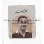 TOMMY WALKER / HEARTS AND CHELSEA / AUTOGRAPH Signed album page with small magazine portrait.