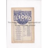 ILFORD V HENDON 1947 Programme for the Amateur Cup tie at Ilford 18/1/1947, very slightly creased,