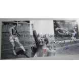 LIVERPOOL AUTOGRAPHS Three 16 x 12 photos of former players from the 1960s, Tommy Lawrence, Willie