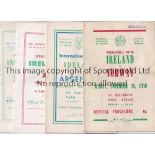 REPUBLIC OF IRELAND Four home programmes for matches in Dublin v Norway 1950, Argentina 1951 team